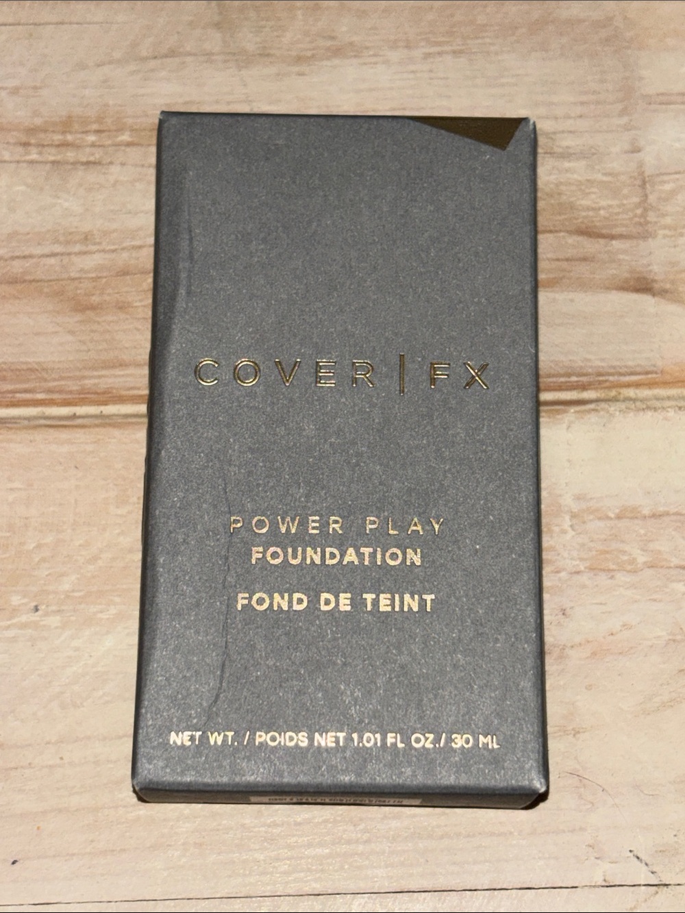 COVER FX POWER PLAY FOUNDATION M4 MEDIUM 1 OZ FULL SIZE NEW IN BOX (818)